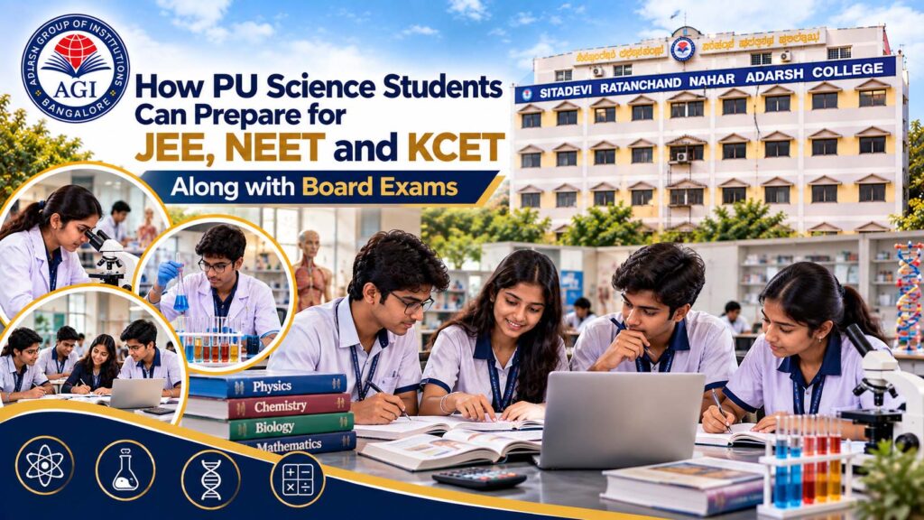JEE NEET KCET Preparation for PU Students